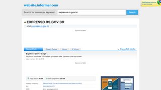 
                            2. expresso.rs.gov.br at WI. Expresso Livre - Login