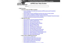 
                            2. eXPRS User Help Guides - Oregon DHS Applications home