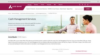 
                            2. Extensive CMS Network - Cash Management ... - Axis Bank