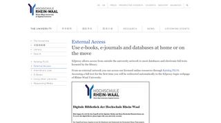 
                            7. External Access | Library | 應用科學萊茵 - 瓦爾大學