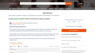 
                            1. External Employee Self-Service - Kronos community