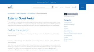 
                            8. External Guest Portal - Mist Systems
