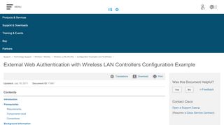 
                            6. External Web Authentication with Wireless LAN Controllers ...