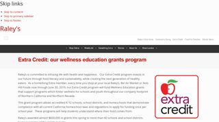 
                            5. Extra Credit – Raley's Giving