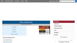
                            4. Extra Credit Union - Sterling Heights, MI at 37700 Van Dyke Avenue