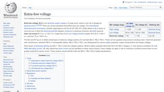 
                            8. Extra-low voltage - Wikipedia