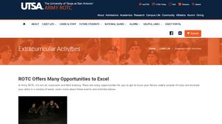 
                            7. Extracurricular Activities - UTSA ARMY ROTC