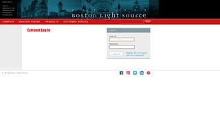 
                            4. Extranet Log In Page - Boston Light Source