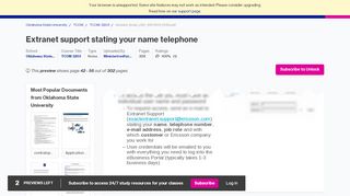 
                            6. Extranet Support stating your name telephone - Course Hero