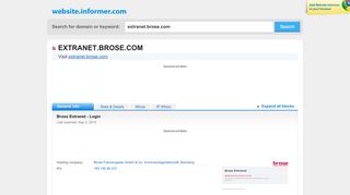 
                            5. extranet.brose.com at WI. Brose Extranet - Login - Website Informer