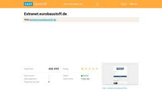 
                            9. Extranet.eurobaustoff.de: Login - Easy Counter