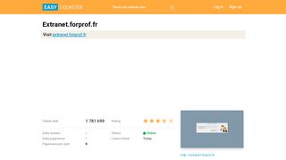 
                            1. Extranet.forprof.fr: Veuillez vous identifier - Easy Counter