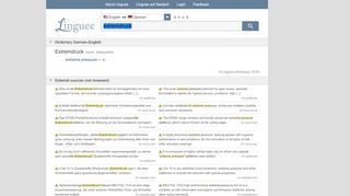 
                            1. Extremdruck - English translation – Linguee