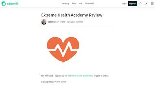 
                            5. Extreme Health Academy Review — Steemit