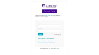 
                            8. Extreme Networks - Login | Extreme Portal