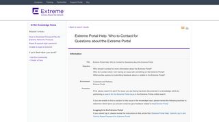 
                            4. Extreme Portal Help: Who to Contact for Questions about the ... - How To