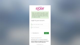 
                            2. EXXAT - Login