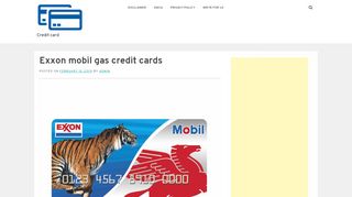 
                            5. Exxon mobil gas credit cards - Credit card