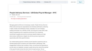 
                            9. EY hiring People Advisory Services - US/Global Payroll ...
