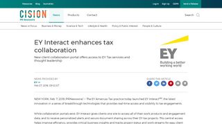 
                            9. EY Interact enhances tax collaboration - PR Newswire