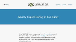 
                            4. Eye Exam - Garnerville, NY - West Nyack, NY - Rockland Eye Physicians