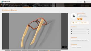 
                            7. EyeGlass Frame|Autodesk Online Gallery