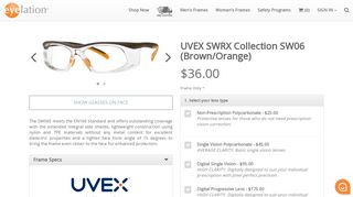 
                            8. Eyelation: UVEX SWRX Collection SW06 (Brown/Orange ...