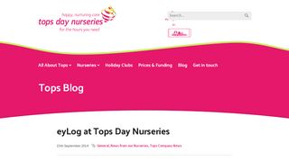 
                            7. eyLog at Tops Day Nurseries - Aspire Training Team