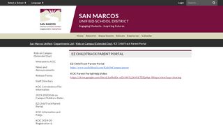
                            5. EZ ChildTrack Parent Portal - San Marcos Unified
