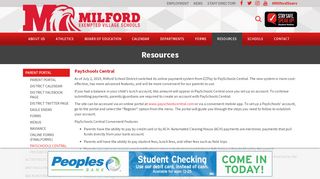 
                            8. EZ Pay - Milford Schools