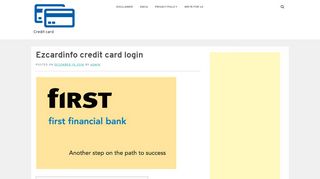 
                            3. Ezcardinfo credit card login - audreysedibles.com