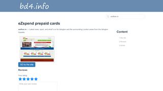 
                            9. ezdhan.in ★ eZspend prepaid cards • reviews site