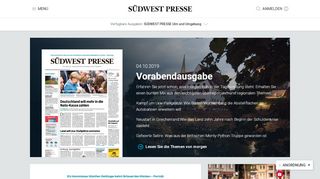 
                            1. ezeitung.swp.de - SÜDWEST PRESSE Ulm und …
