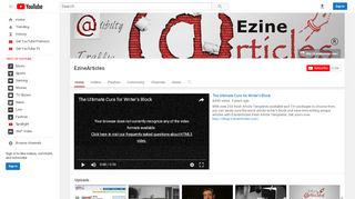 
                            3. EzineArticles - YouTube