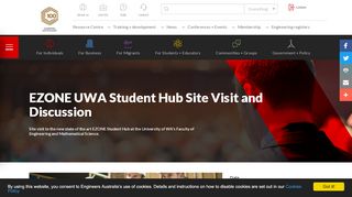 
                            9. EZONE UWA Student Hub Site Visit and Discussion ...