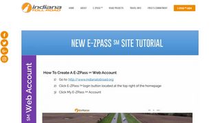 
                            3. EZPass Login Tutorial - ITR Concession Co. LLC. - Indiana Toll Road
