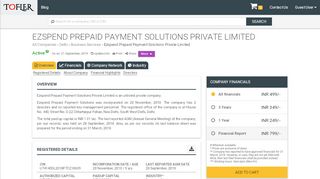 
                            2. EZSPEND PREPAID PAYMENT SOLUTIONS PRIVATE LIMITED ...