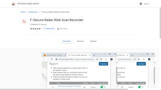 
                            9. F-Secure Radar Web Scan Recorder - Google Chrome