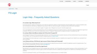 
                            9. F5 - FAQ - F5 Networks - Login