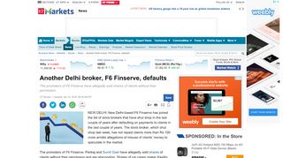 
                            6. F6 Finserve: Another Delhi broker, F6 Finserve, …