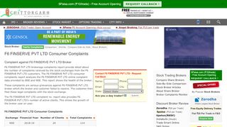 
                            7. F6 FINSERVE PVT LTD Complaint Report - …