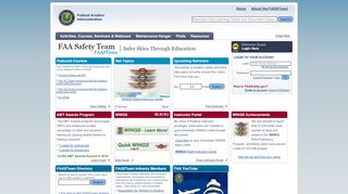 
                            10. FAASafety.gov: Safer Skies Through Education - FAA - FAASTeam