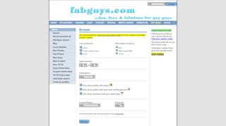
                            4. FabGuys.com: Browse Profiles