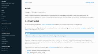 
                            3. Fabric — Fabric for Android documentation