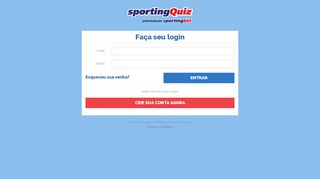 
                            2. Faça seu login - SportingQuiz