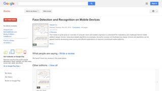 
                            8. Face Detection and Recognition on Mobile Devices