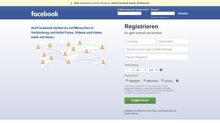 
                            10. Facebook – Anmelden oder Registrieren