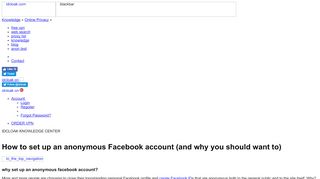 
                            9. Facebook Anonymous - How To Set Up An Anonymous Facebook