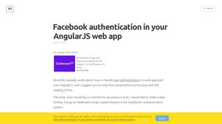 
                            10. Facebook authentication in your AngularJS web app …