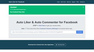 
                            2. Facebook Auto Liker - Auto Like - Auto Like Status